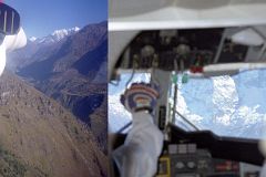 Lukla To Namche Bazaar 04 Coming In For Landing At Lukla With Thamserku Up Valley And Mountains Straight Ahead